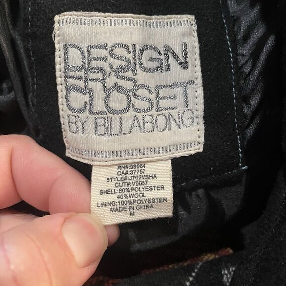 Billabong Jacket Wool‎ Blend Cape 3/4 Sleeve Southwestern Womens Medium - Picture 3 of 7